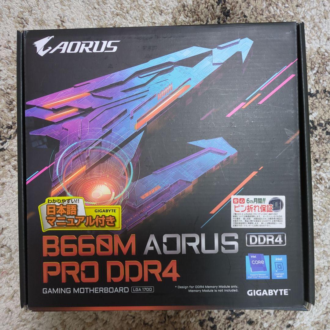 B660M AORUS PRO DDR4 MicroATX / 第14世代対応
