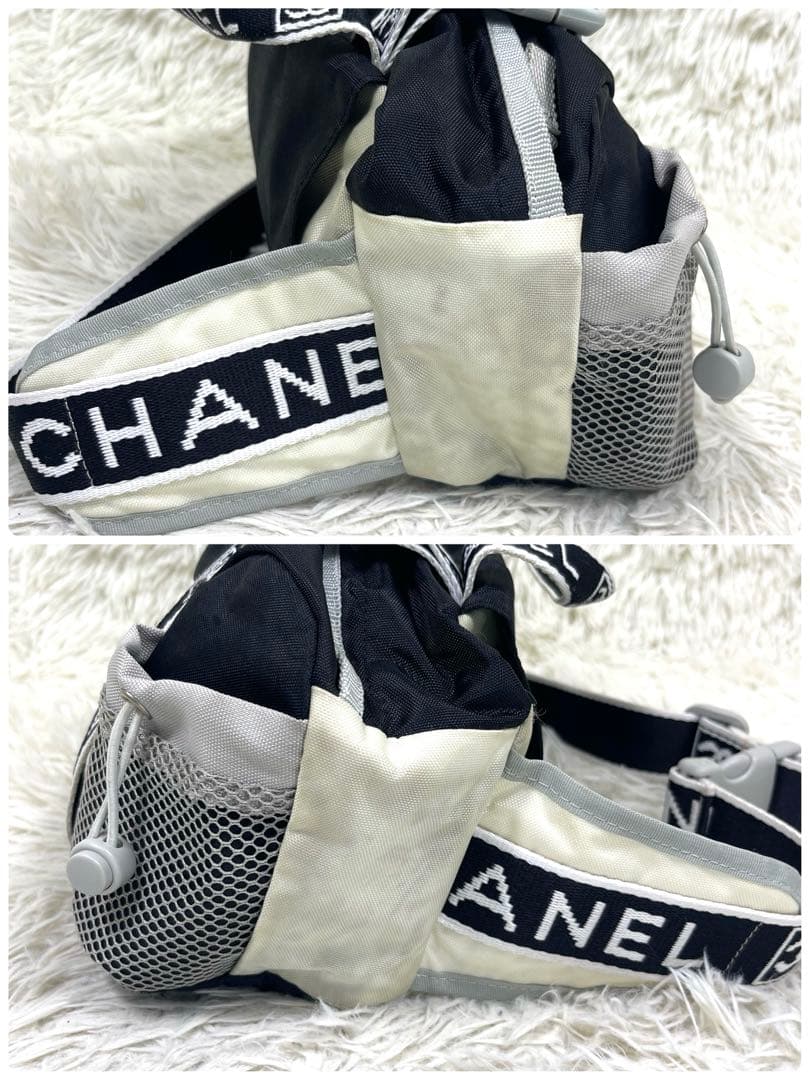 CHANEL シャネル　ボディバッグ　スポーツライン　ナイロン　ヴィンテージ