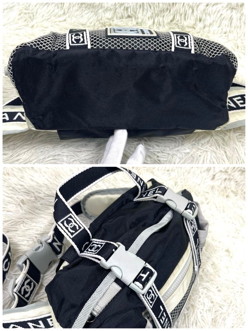 CHANEL シャネル　ボディバッグ　スポーツライン　ナイロン　ヴィンテージ