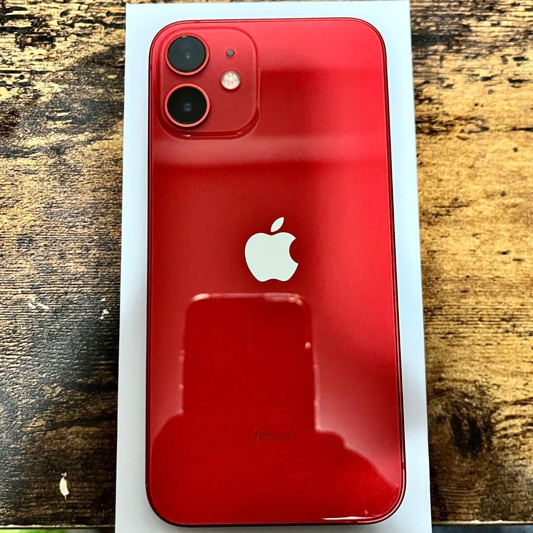 値下げ/SIMフリー/iPhone12mini (赤) 本体 64GB