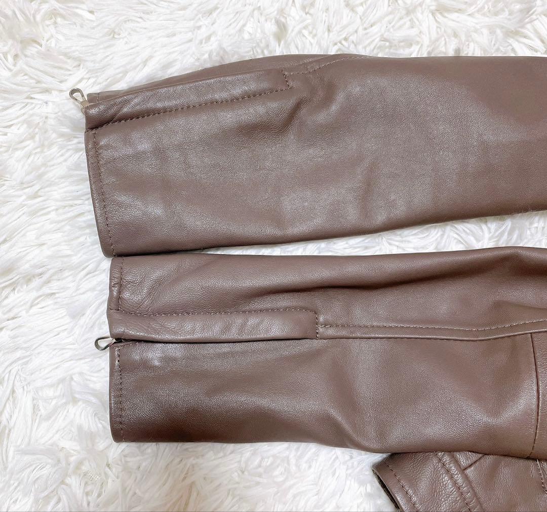 GREEN LABEL RELAXING ライダース シングル レザージャケット