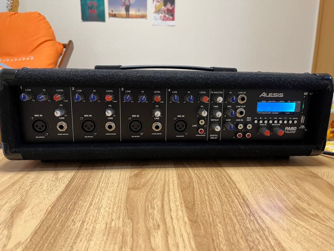 Alesis PA80 4チャンネル PAミキサー