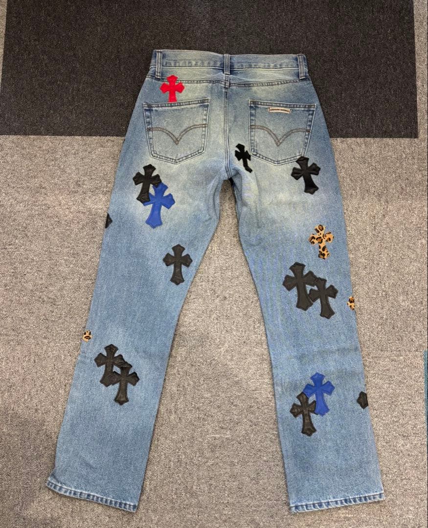 HyperCouture クロスパッチデニムパンツ M