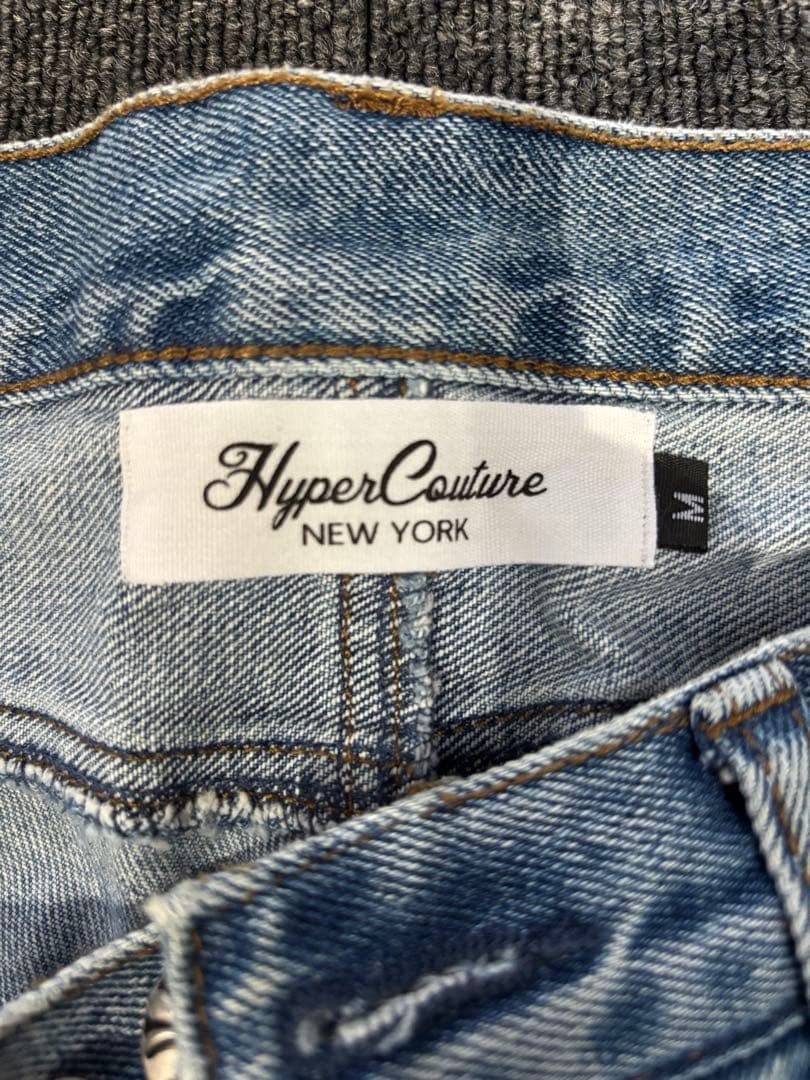 HyperCouture クロスパッチデニムパンツ M