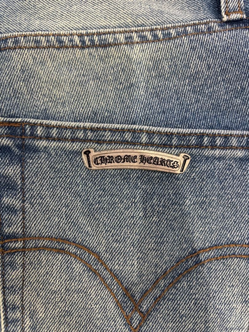 HyperCouture クロスパッチデニムパンツ M