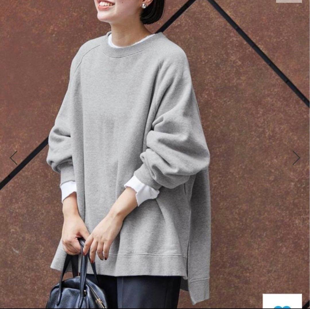 フレームワーク　ラグランポンチョスウェット グレー　　　　 13-3