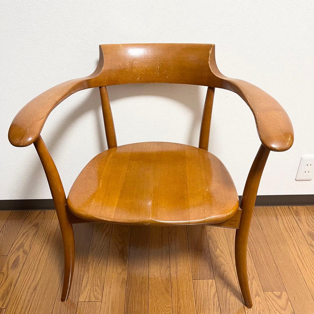 【美品】飛騨産業　クレセント　アームチェア　HIDA CRESCENT ①