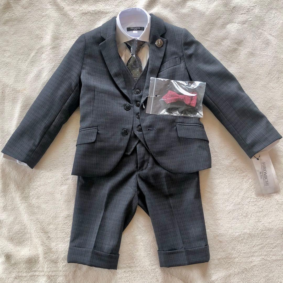 新品HIROMICHI by hnc 男の子 フォーマルスーツ 110cm 濃青