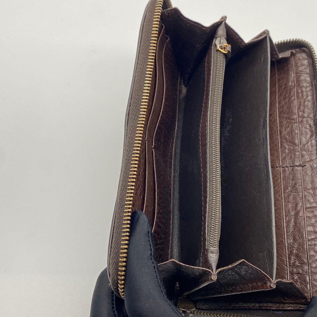 GUCCI・グッチ・長財布・GGキャンバス・ブラウン・インターロッキングG