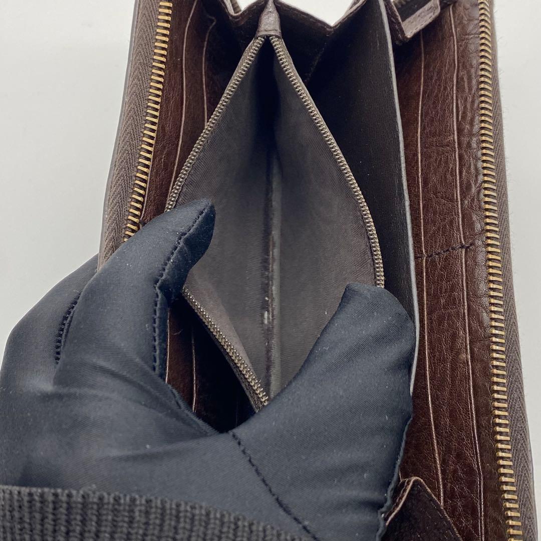 GUCCI・グッチ・長財布・GGキャンバス・ブラウン・インターロッキングG