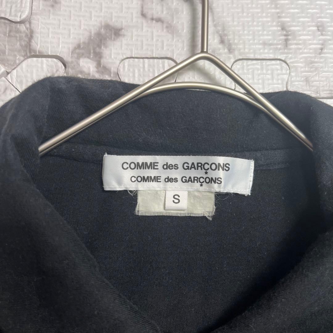 美品✨コムデギャルソン 変形 フリル ポロシャツ 黒 半袖 AD2007