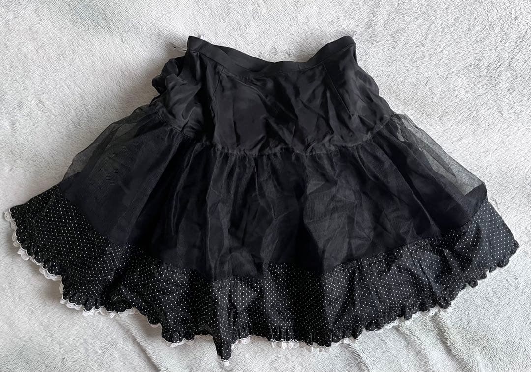 [美品]Christian Dior ヴィンテージチュールレーススカート M