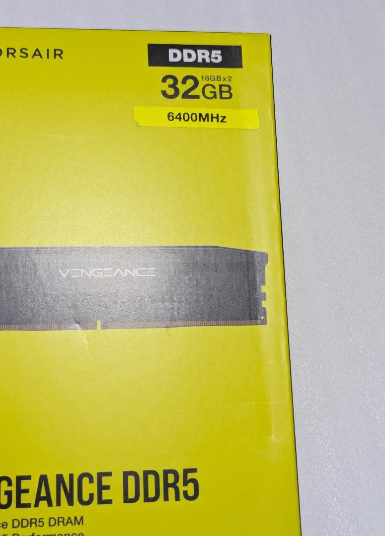 DDR5 PCメモリ 32GB 6400MHz（PC5-51200）