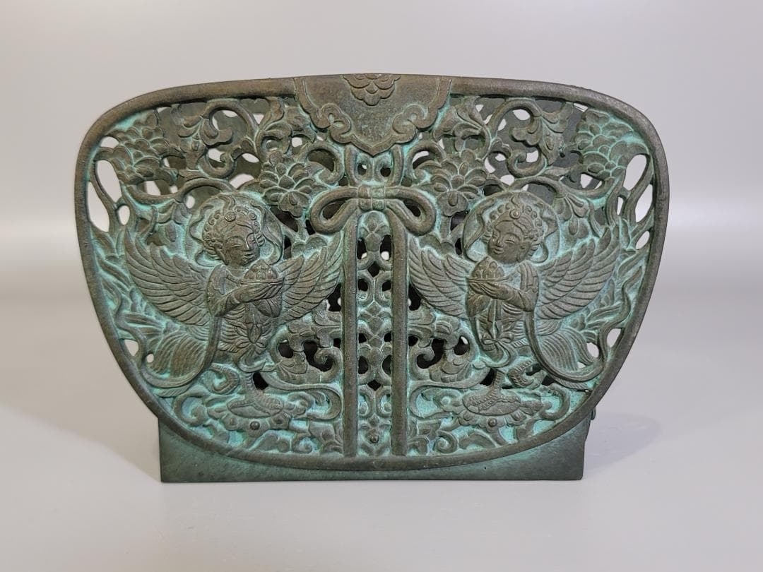 仏教美術 華鬘 引き出し付 経文立 珍品