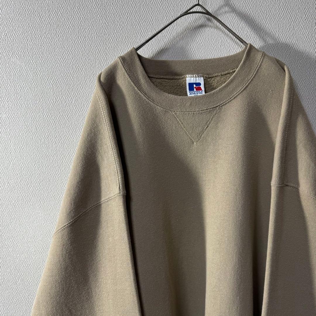 ヨ*シ様 希少カラー 90s USA製 RUSSELL 無地 plain ベージ