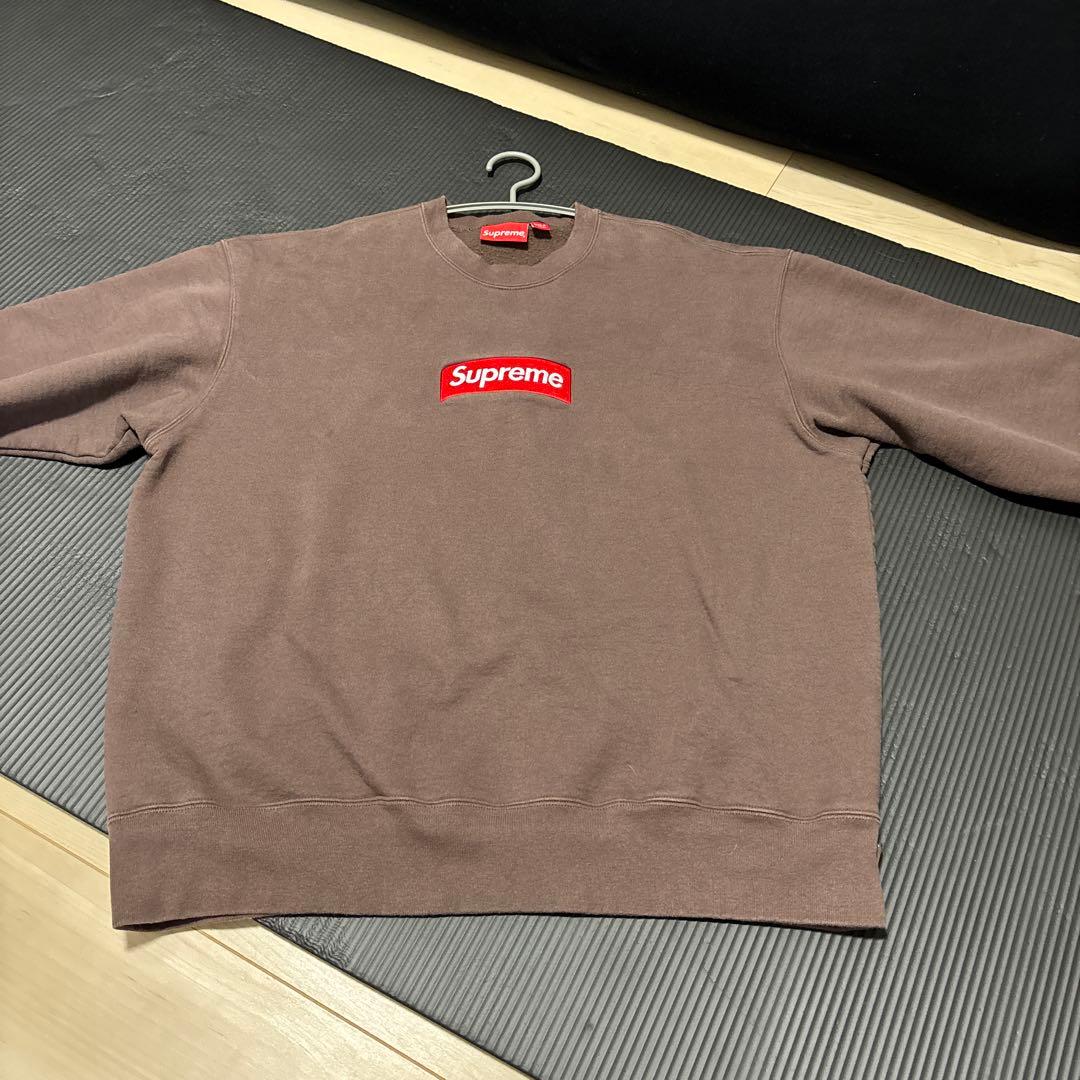 Supreme ブラウン クルーネック トレーナー