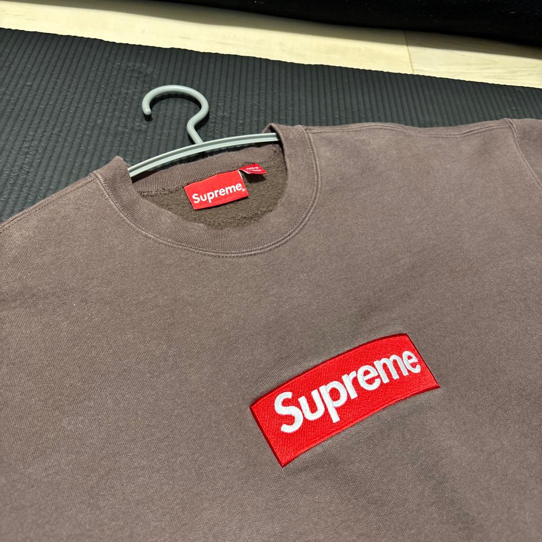 Supreme ブラウン クルーネック トレーナー