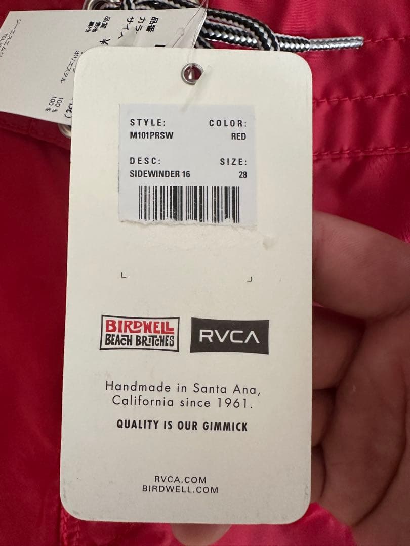 RVCA レッド水着 サイズ28