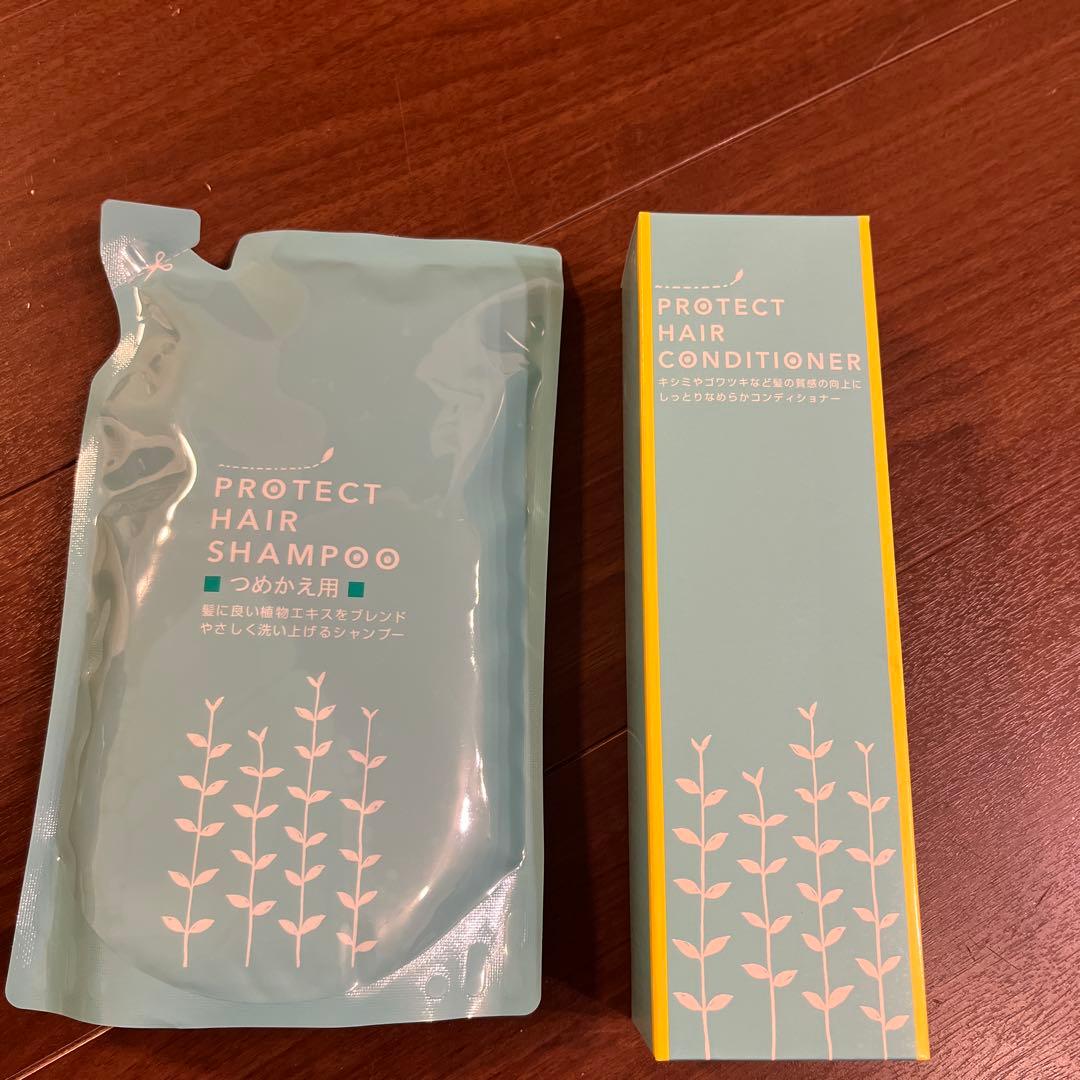 ヘナ　シャンプー詰替&プロテクトヘアコンディショナーセット