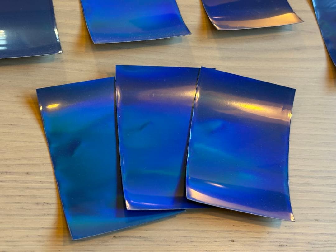 遊戯王 スリーブ 初期 ロゴ 青 ブルー 機械の叛乱 73枚