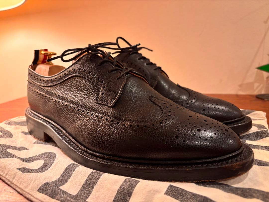 【UK10】THOM BROWNE トムブラウン レザーシューズ