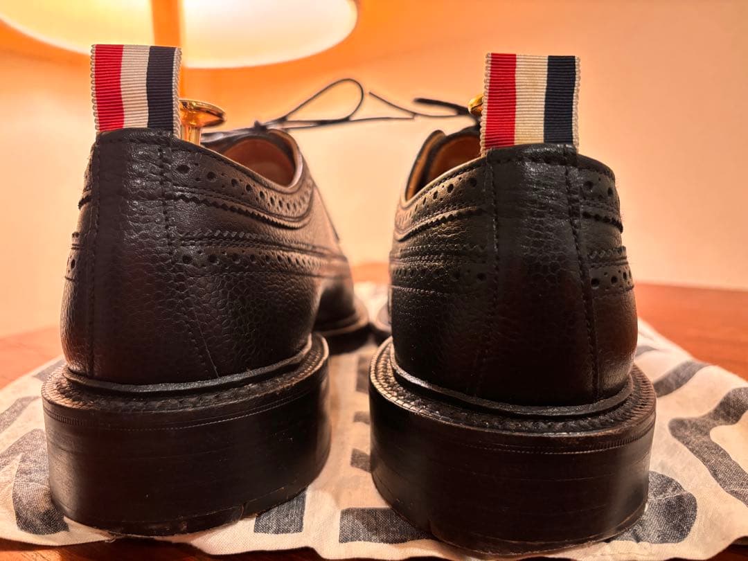 【UK10】THOM BROWNE トムブラウン レザーシューズ