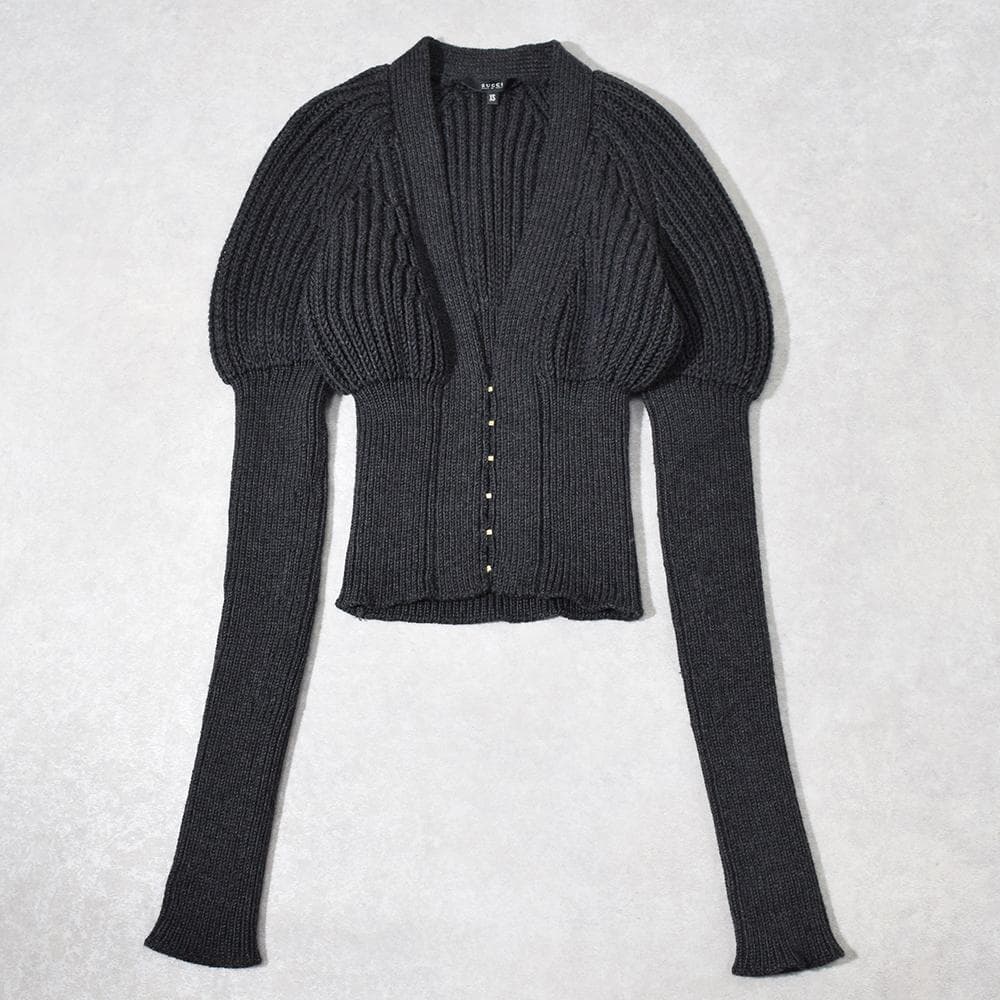 00s トムフォード期 グッチ GUCCI コンシャス ニットカーディガン 短丈