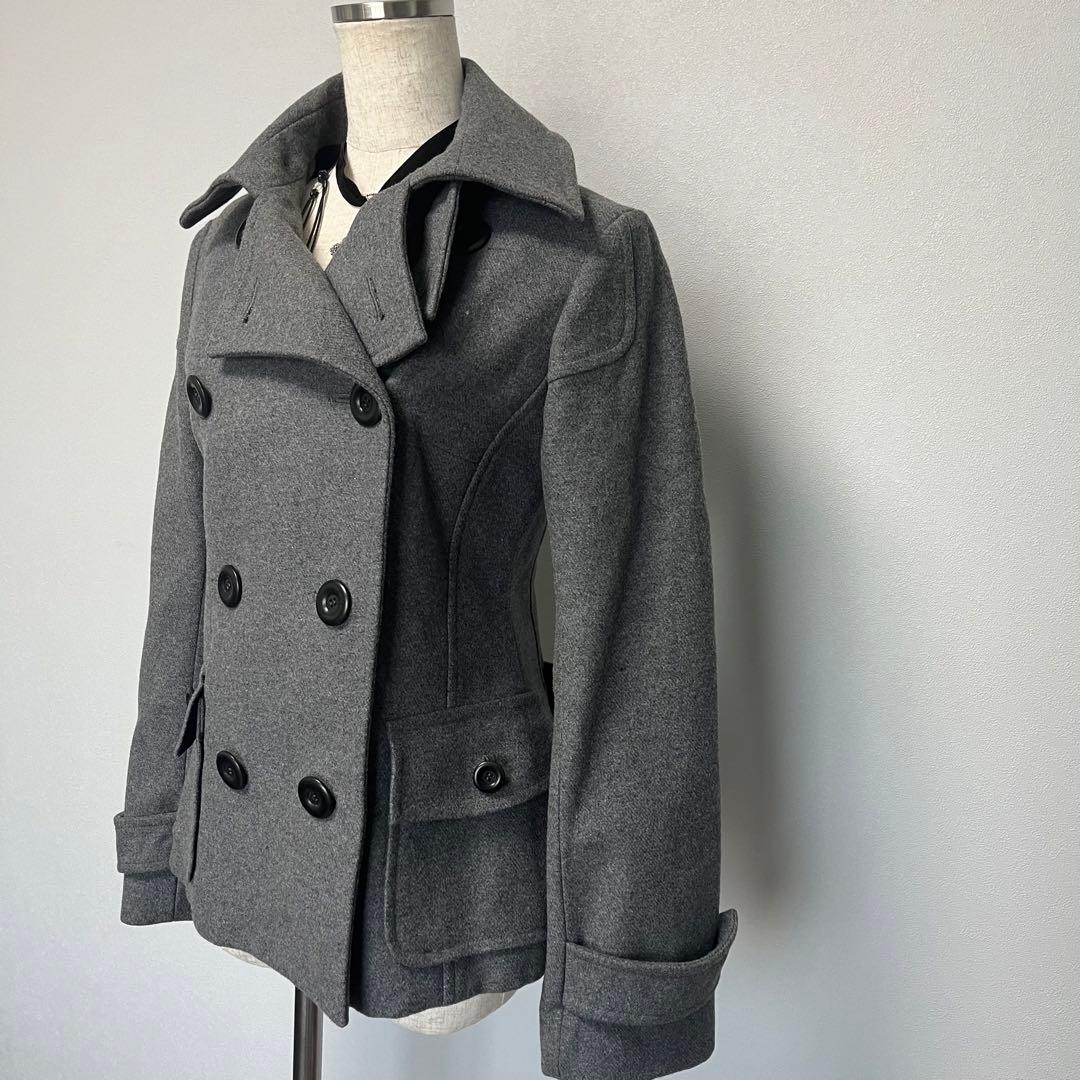 ダークコア ピーコート ウールコート 韓国 海外ガール ゴシック y2k 平成