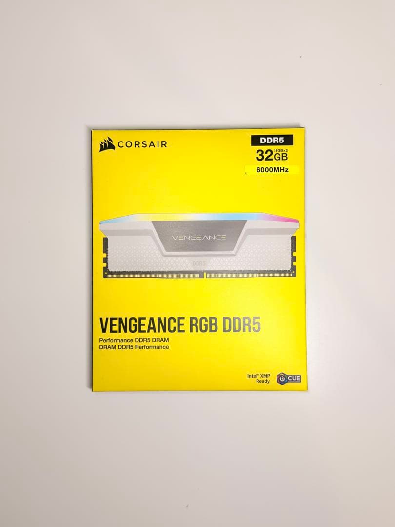 CORSAIR VENGEANCE RGB DDR5-6000MHz 32GB白