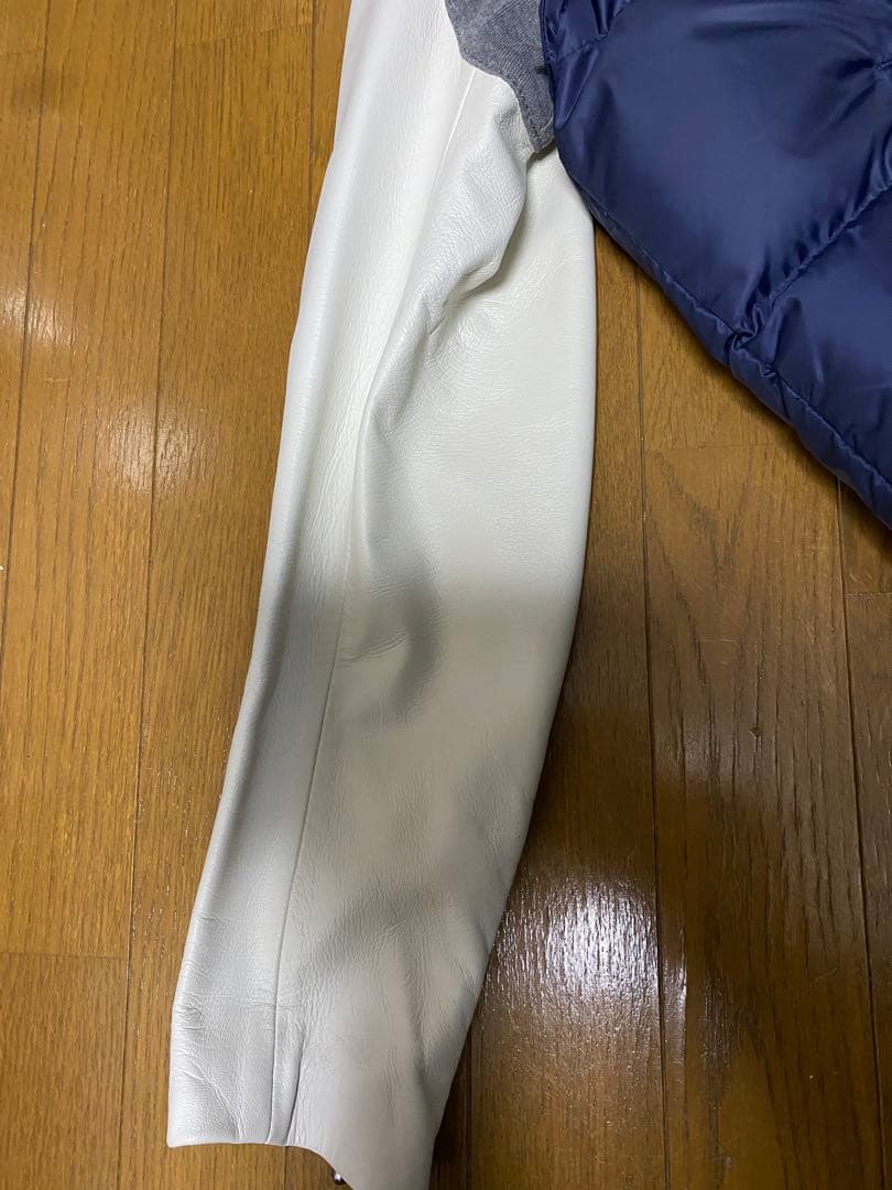 美品　アンダーカバー袖レザーダウンジャケット