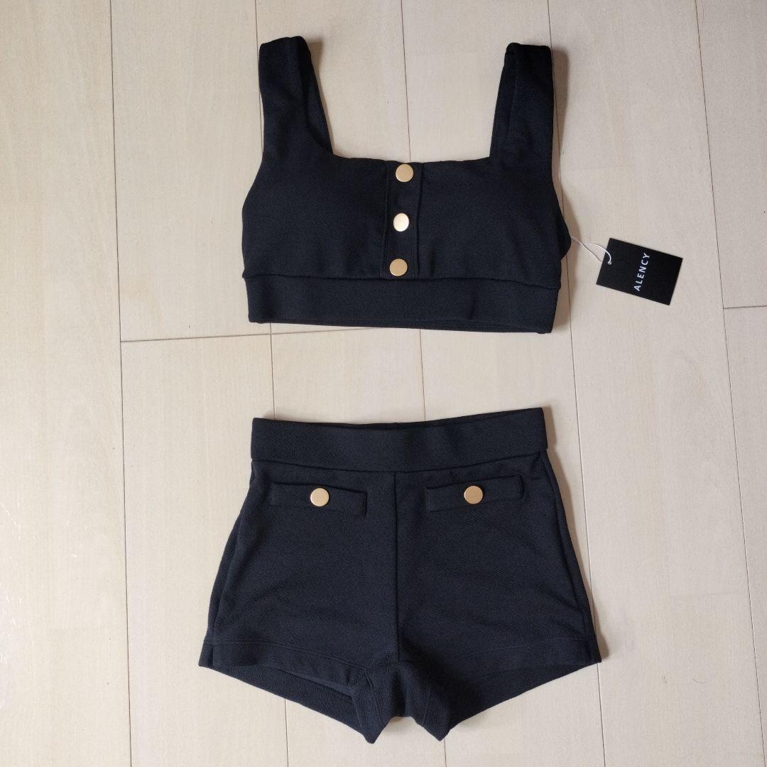 【新品】アレンシー ハイカバーセットアップ ブラック 水着 ビキニ S M