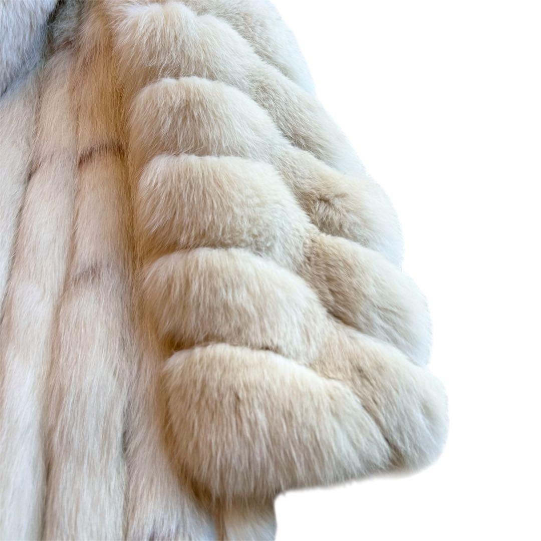 【美品✨️本毛皮】 肉厚サガフォックス SAGA FOX 銀タグ 高級 コート