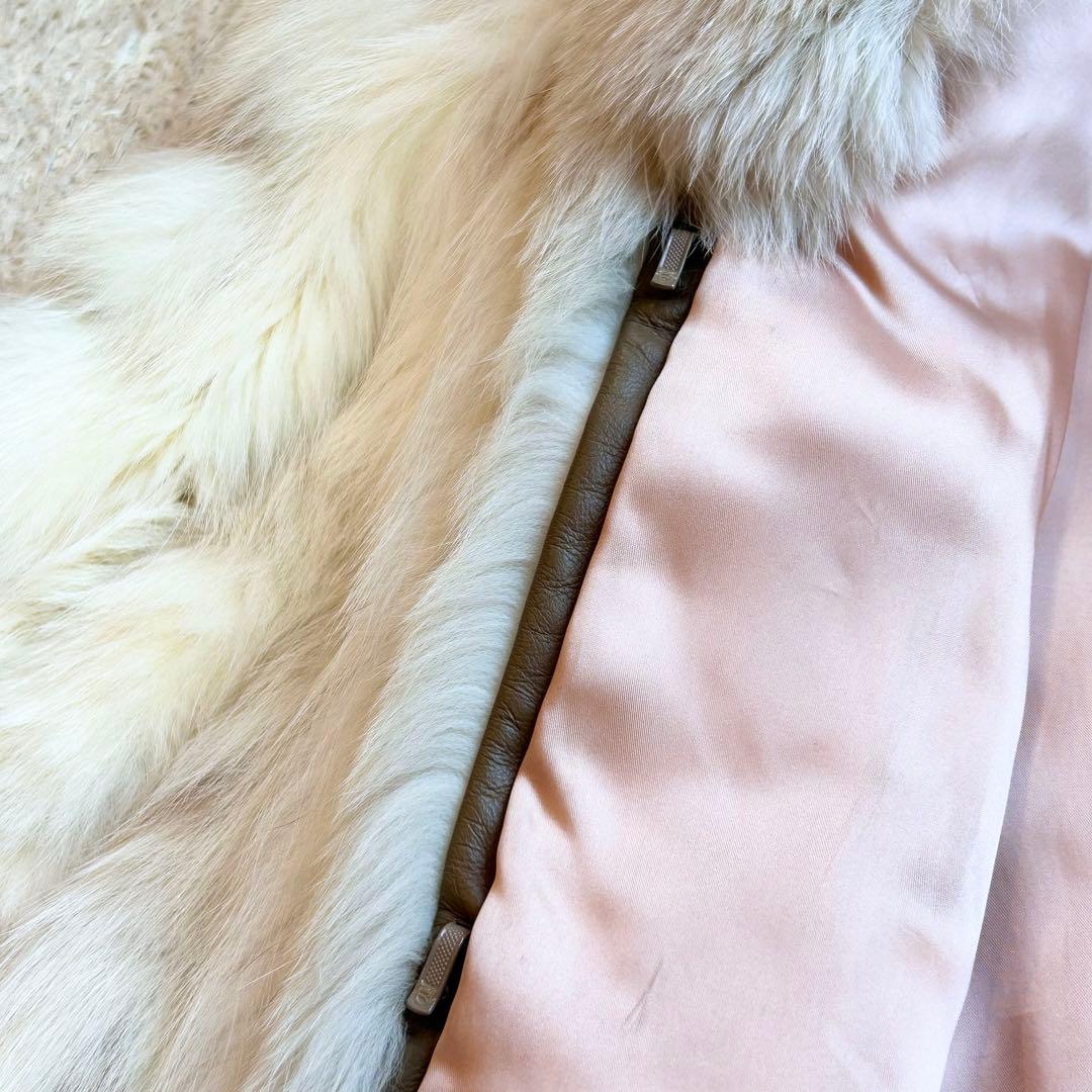 【美品✨️本毛皮】 肉厚サガフォックス SAGA FOX 銀タグ 高級 コート