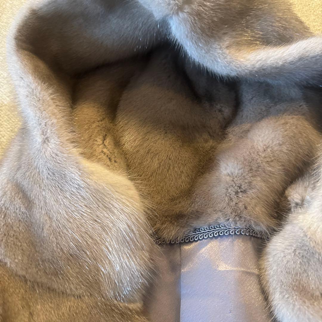 高級　KOPENHAGEN FUR ミンクコート　フード付き コペンハーゲン