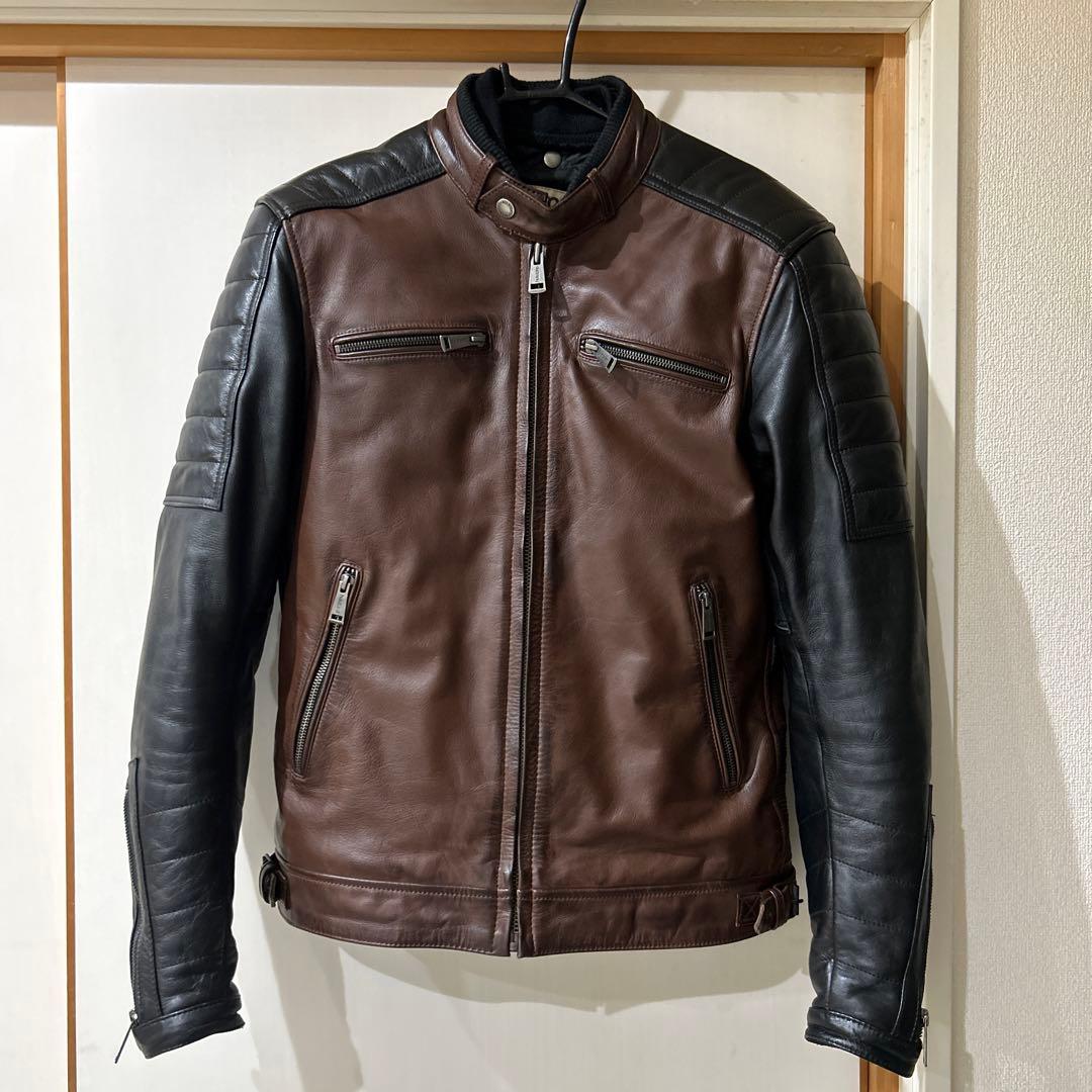 helstons レザーライダースジャケット M 中古品