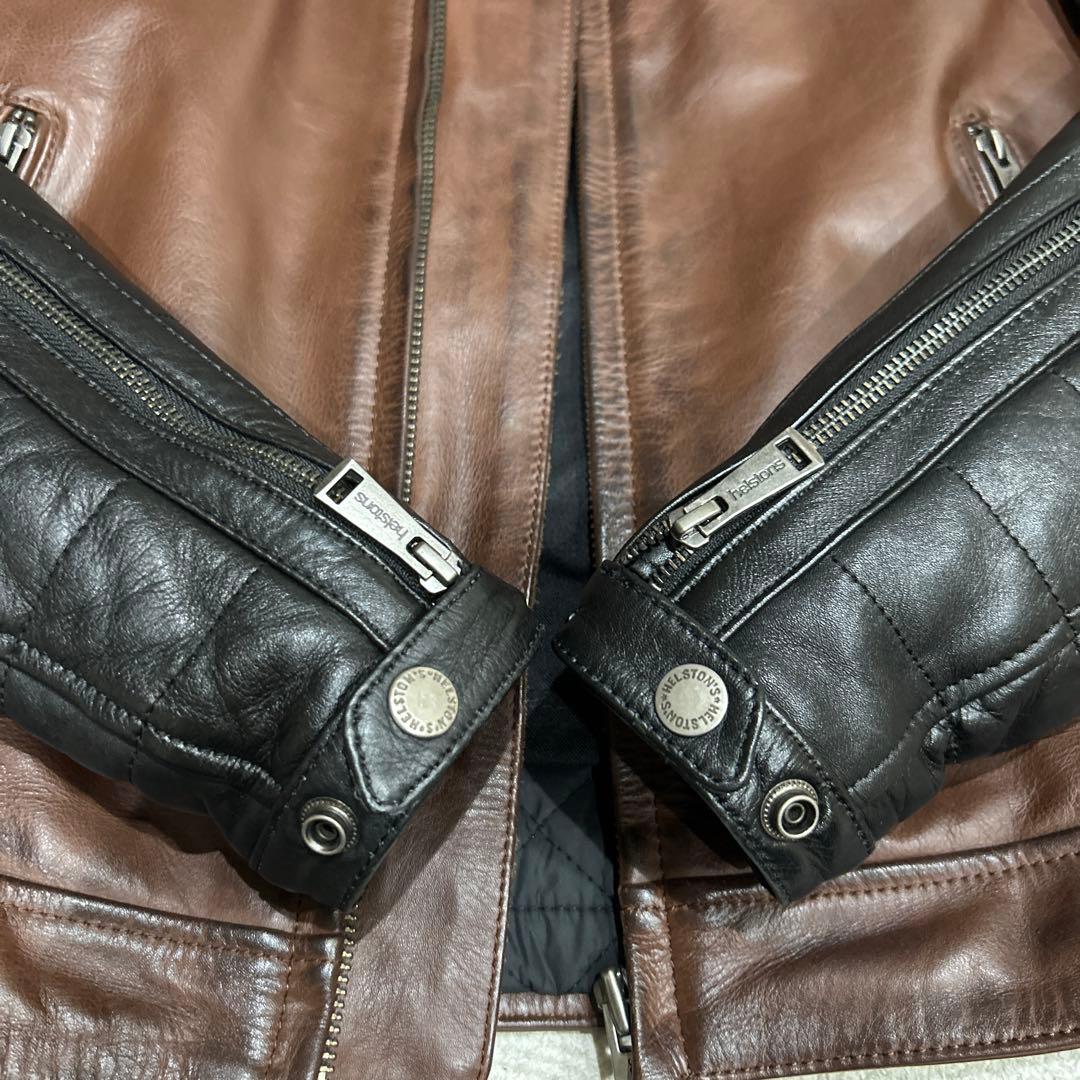 helstons レザーライダースジャケット M 中古品