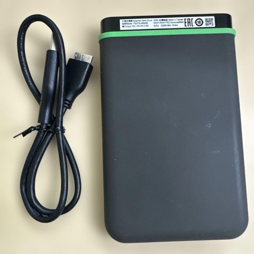 28. ほぼ未使用PS5テレビ録画windowsPCMacポータブルHDD2TB