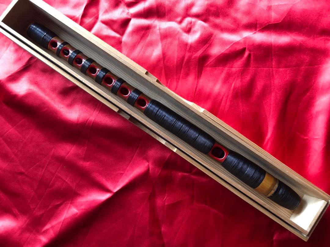 能管 (煤竹製 籐巻) : 龍笛 竜笛 神楽笛 横笛 篳篥 高麗笛 雅楽