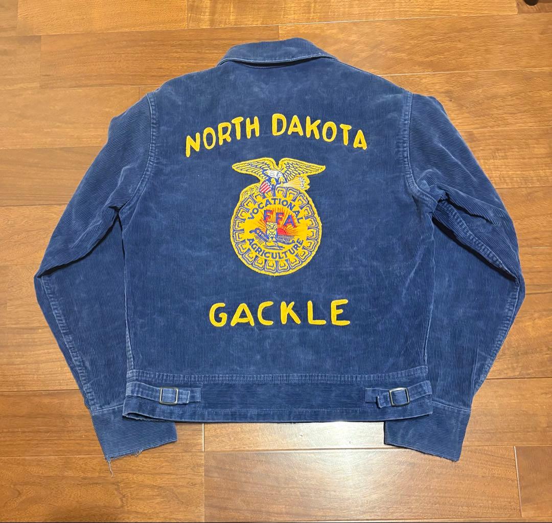 50s~ FFAジャケット　三角タグ　ヴィンテージ　棒TALONジップ