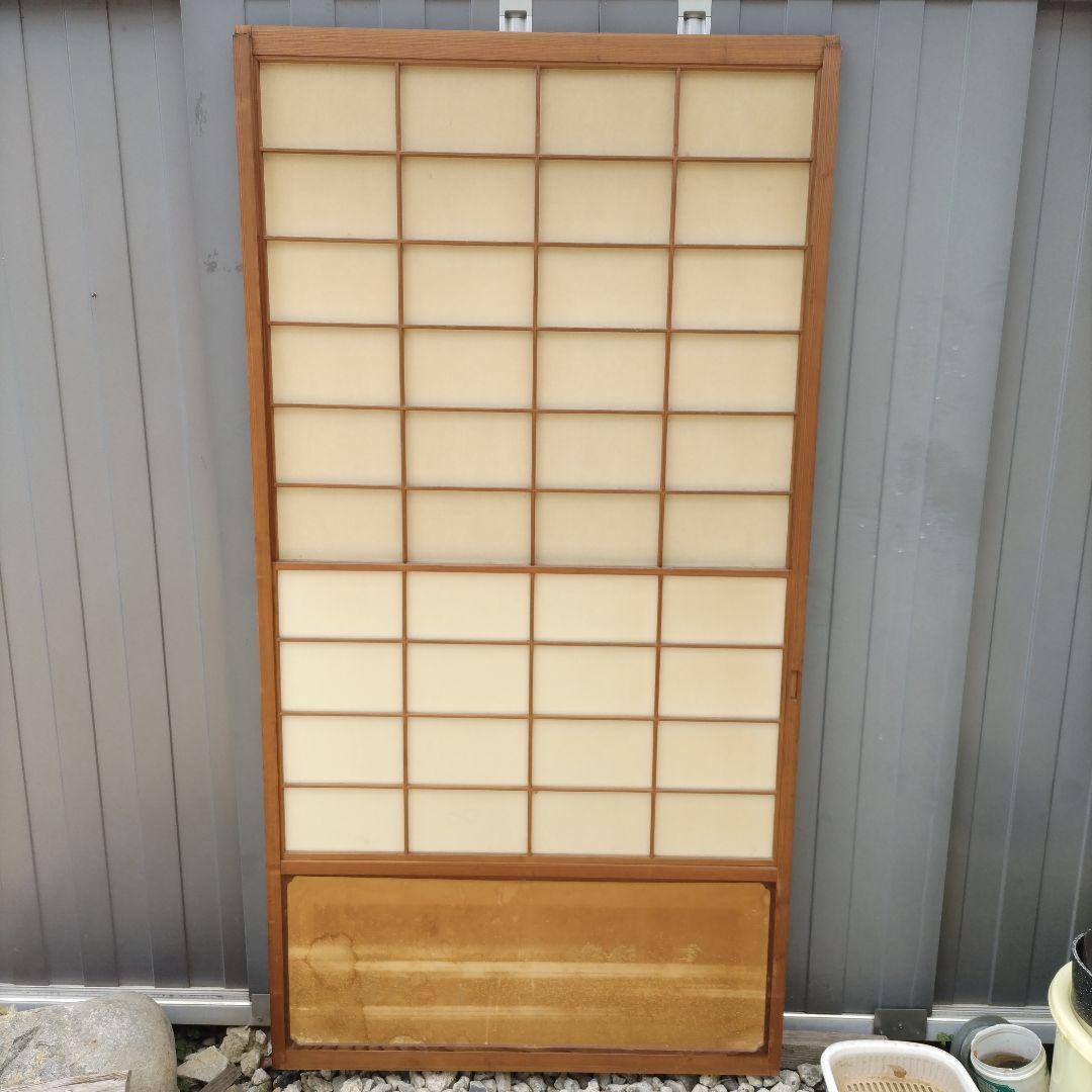 雪見障子　障子　建具　昭和レトロ　古民家　４枚組　リフォーム