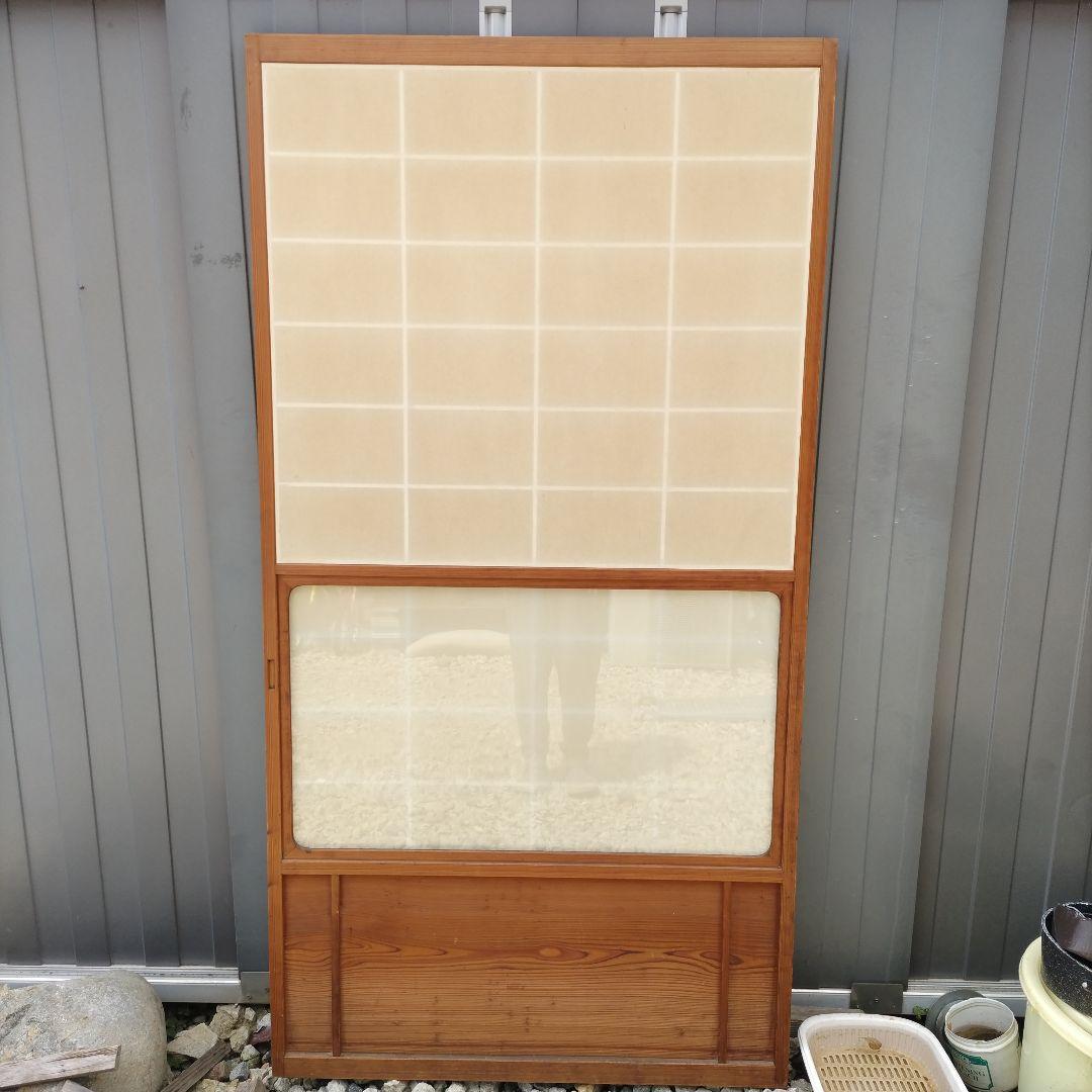 雪見障子　障子　建具　昭和レトロ　古民家　４枚組　リフォーム