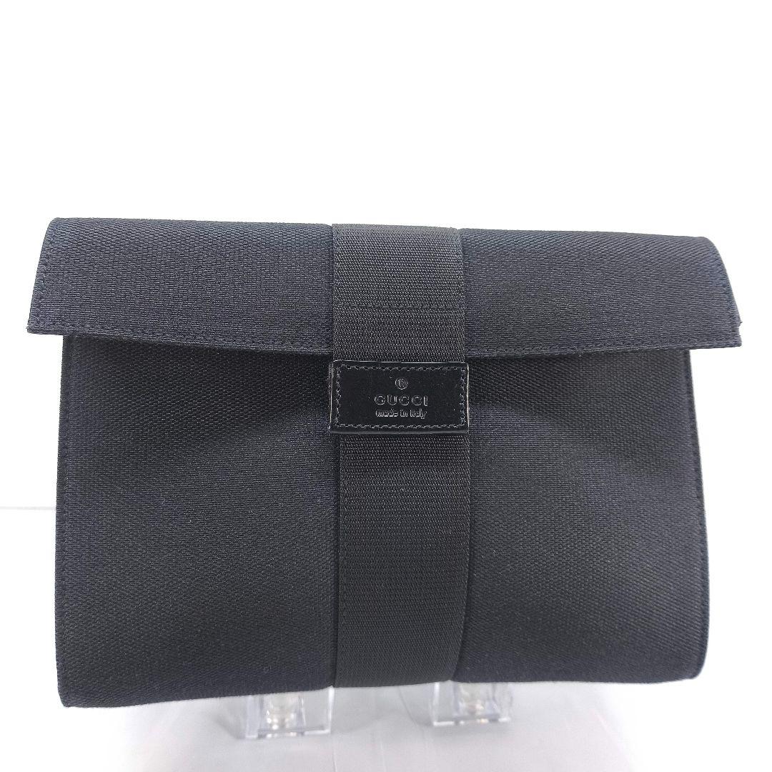 極美品 グッチ ミニポーチ クラッチバッグ GUCCI 黒 ブラック