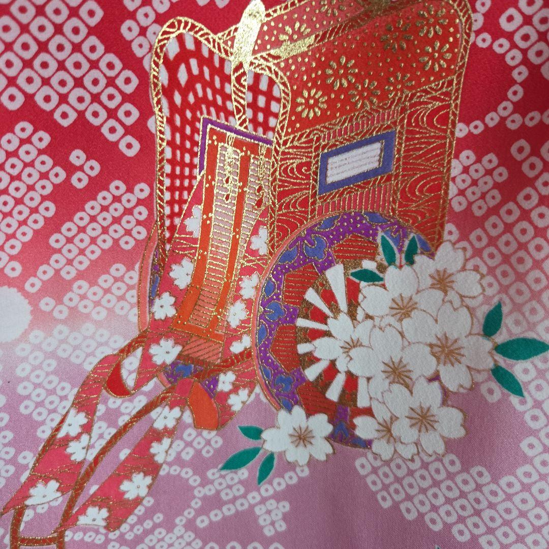 No51　正絹　女の子お祝い着物　産着　長襦袢付き　七五三