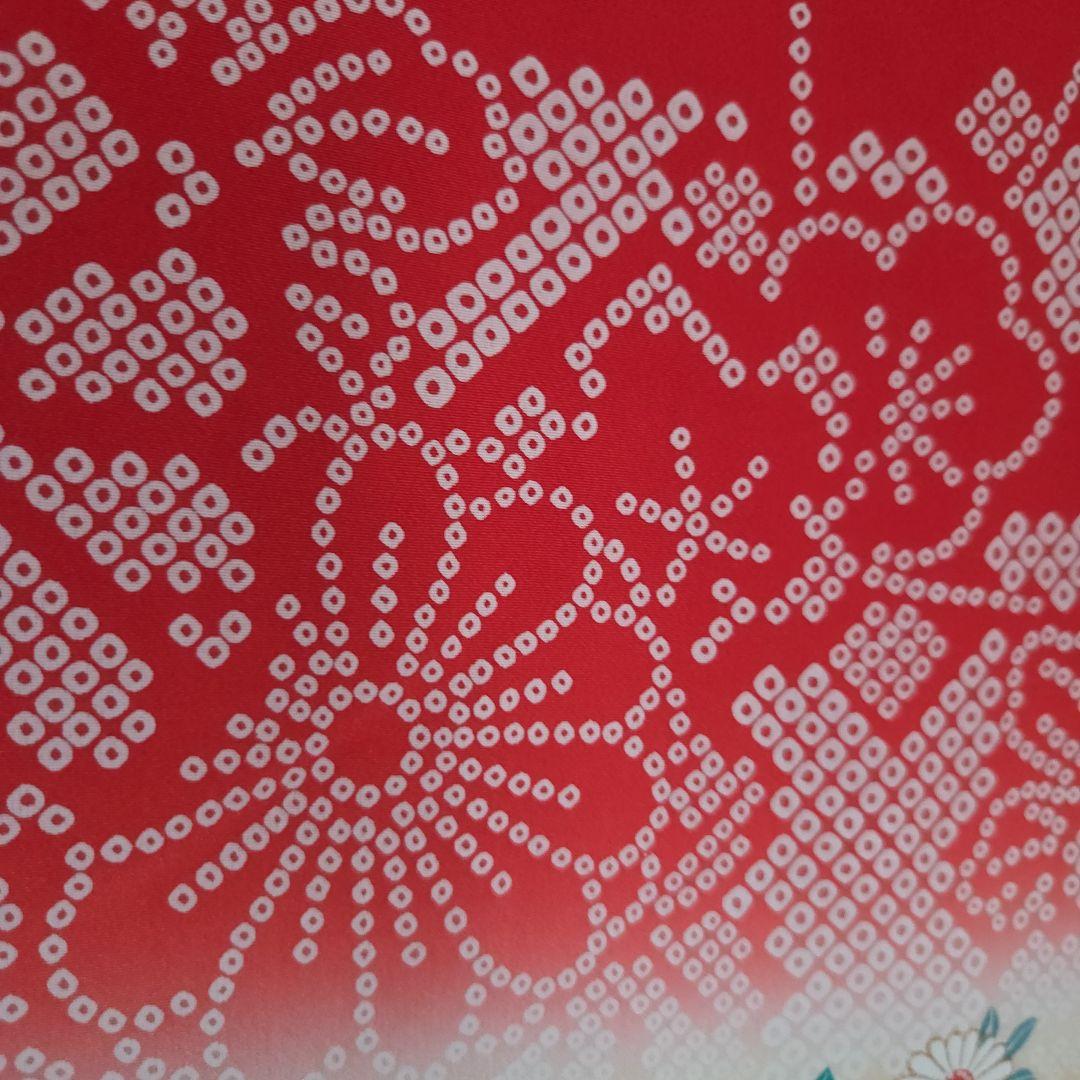 No51　正絹　女の子お祝い着物　産着　長襦袢付き　七五三