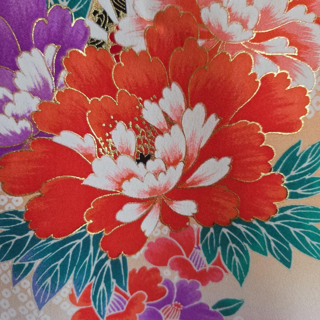 No51　正絹　女の子お祝い着物　産着　長襦袢付き　七五三