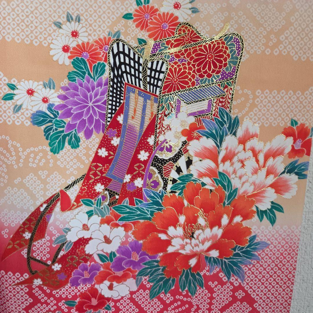 No51　正絹　女の子お祝い着物　産着　長襦袢付き　七五三
