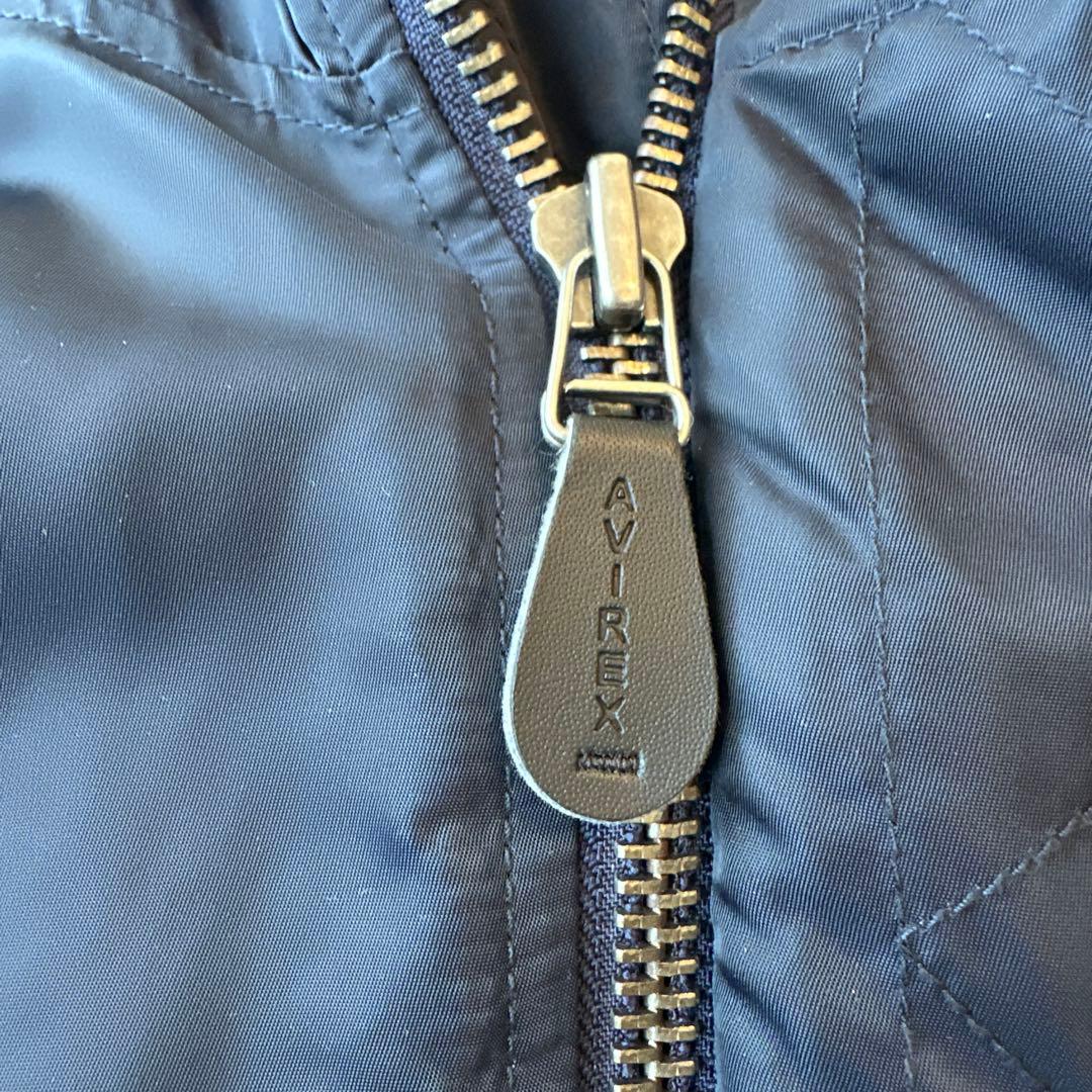 Avirex N-3B ネイビー ミリタリージャケット ファー付き