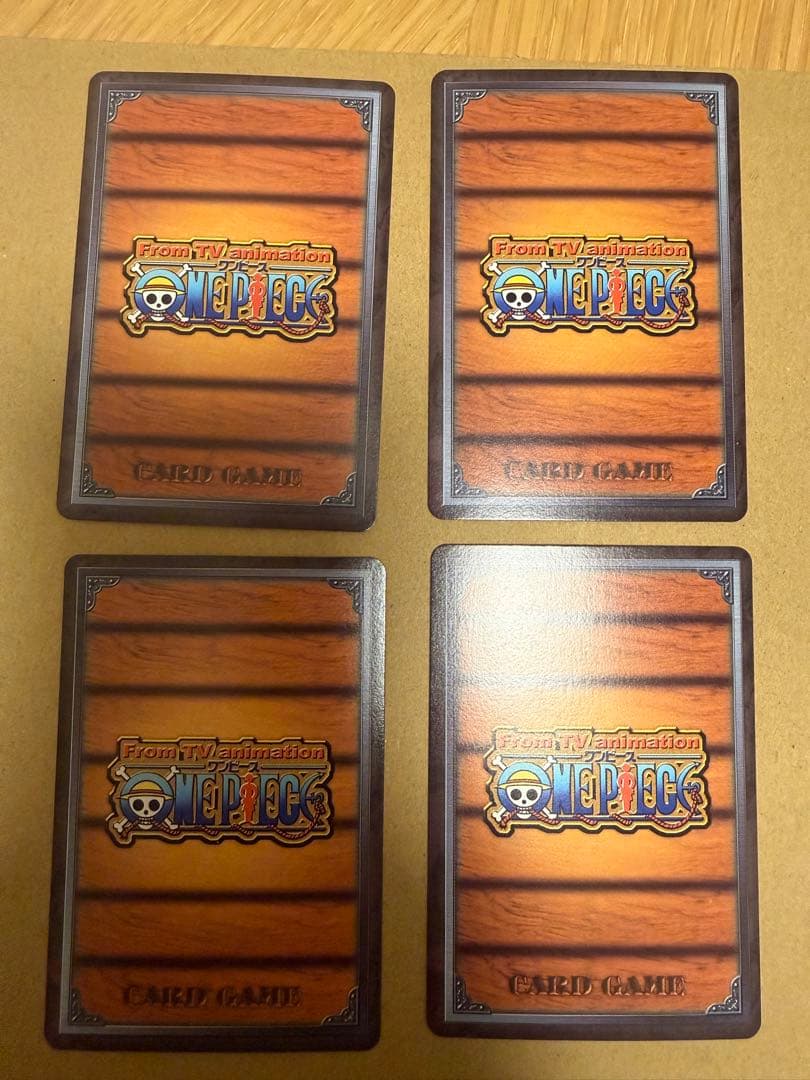 旧ワンピースカード　4枚セット