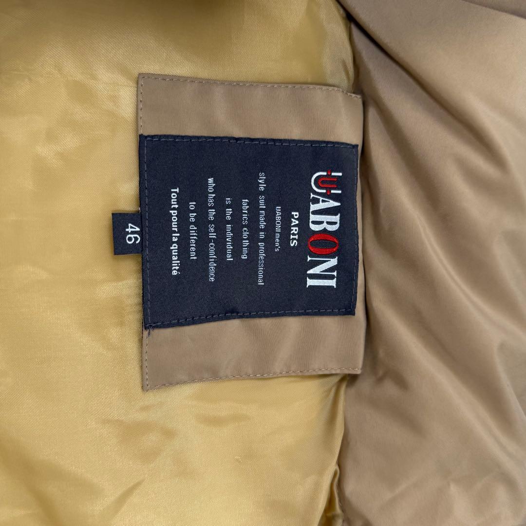 新品　ユニボア　UABONI ダウンベスト　定価8万　ベージュ系　タグ付