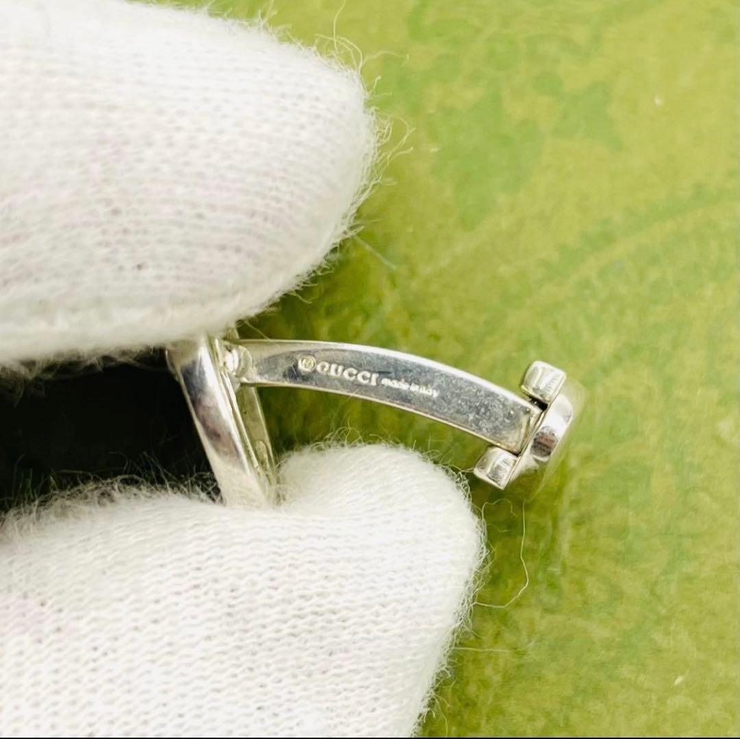 美品⭐️GUCCI グッチ インターロッキング カフス カフリンクス シルバー